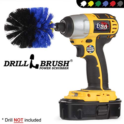 Marine Scrubbing Brush Head - Aquatic Cleaning Supplies - Boat Upkeep Accessories - Hull Cleaning Brush Tool - Pool Cleaning Tools for Home Use - Pool Lining Cleaning Tool - Best Tank Cleaning Brush - color: Medium-blue