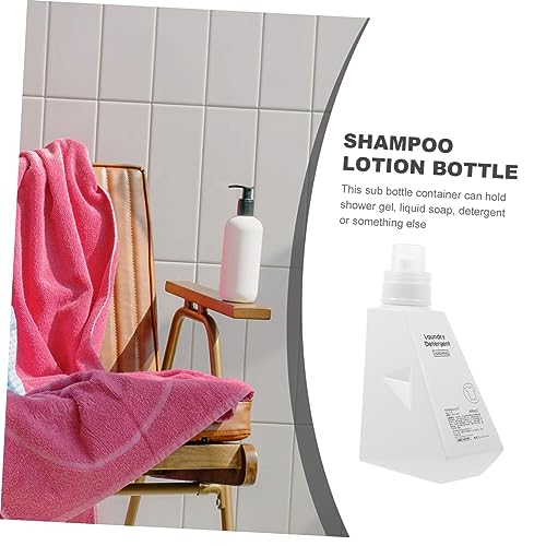 Refillable Laundry Bottle Softener Dispenser with Sealed Design for Liquid Soap Shampoo and Shower Gel Compact and Portable Storage