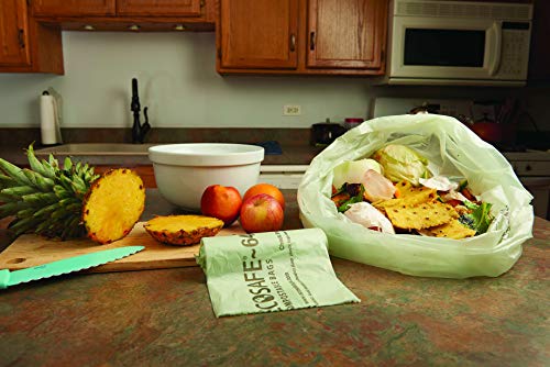 Stout by Envision Compostable Trash Bags, 13 Gallon 24" x 30", 45 Bags Per Case, ASTM6400, Green Bags, Made in America (E2430E85)