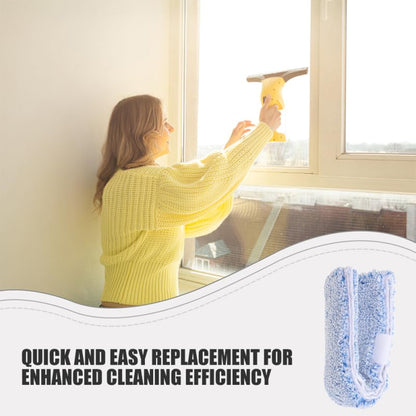 OUNONA Replacement Window Scrubber Pads 4-Pack Reusable Microfiber Squeegee Sleeves for Window Cleaning Bathroom Mirrors Tabletops 14.17X2.75X1.57 Inch