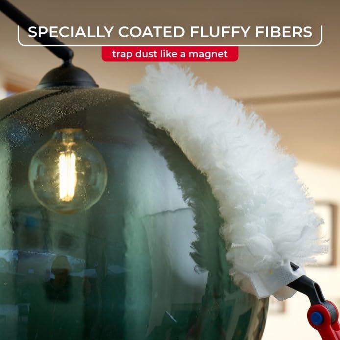 O-Cedar Flex & Catch Heavy Duty Dusting Refills (5 Count) | Disposable Duster Refill | Traps 3X More Dust Than Traditional Feather Duster - size: 5 Refills