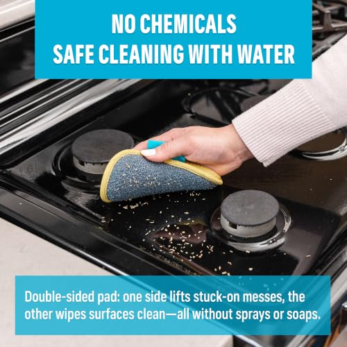 E-Cloth Washing Up Pad, Premium Microfiber Non-Scratch Kitchen Dish Scrubber Sponge, Ideal for Dish, Sink and Countertop Cleaning, 100 Wash Guarantee, Yellow, 2 Pack - color: Yellow, size: 2 Pack - New Version