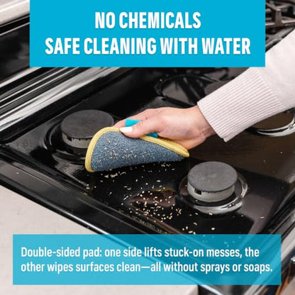 E-Cloth Washing Up Pad, Premium Microfiber Non-Scratch Kitchen Dish Scrubber Sponge, Ideal for Dish, Sink and Countertop Cleaning, 100 Wash Guarantee, Yellow, 2 Pack - color: Yellow, size: 2 Pack - New Version