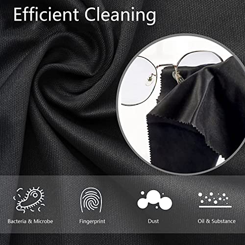 Extra Large Glasses Cleaning Cloths(12"x 12") for Eyeglasses,Sensitive Optics, Electronic Screens, Cell Phones,Lens,Glasses, Camera Lenses| Eyeglass Cleaner Cloths Wipes for All Delicate Surface
