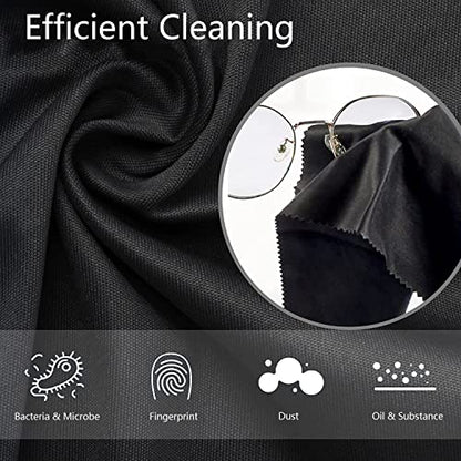 Extra Large Glasses Cleaning Cloths(12"x 12") for Eyeglasses,Sensitive Optics, Electronic Screens, Cell Phones,Lens,Glasses, Camera Lenses| Eyeglass Cleaner Cloths Wipes for All Delicate Surface