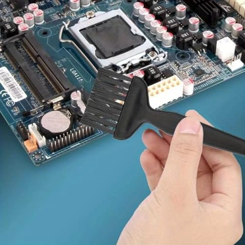 Keyboard Cleaner Brush Set, 5PCS Anti-Static Brushes for Computer, Laptop, Electronics, Portable Dusting Brushes with Plastic Handle for Keyboard, Car Interior, Small Electronics Cleaning