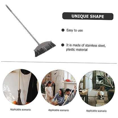 Levemolo Stainless Steel Outdoor Broom with Long Handle Floor Wiper for Home and Cleaning Compact and Easy to Store for Indoor and Outdoor Use
