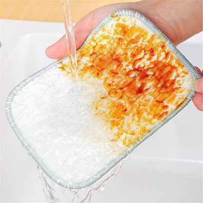 5PCS Multipurpose Wire Dishwashing Rags for Wet and Dry, Reusable Wire Miracle Cleaning Cloths, Non Scratch Wire Dishcloth for Kitchen, Sinks, Pots, Pans