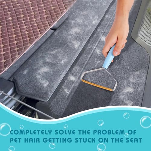 Small Pet Hair Remover, Dog Cat Hair Brush for Shedding,Reusable Clothes Fuzz Cleaner, Portable Lint Roller, Carpet Scraper Rake, Pet Fur Shaver for Pet Bed Car Mat Couch Rug Pet Towers