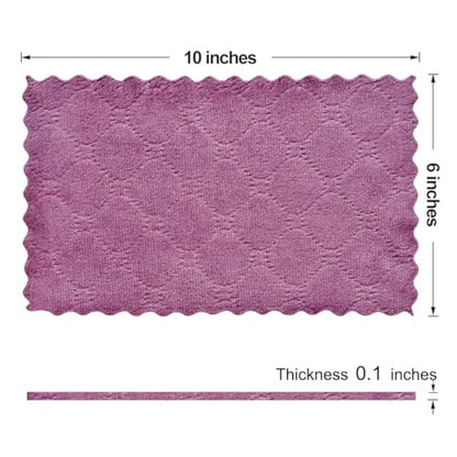 OstWony 12PCS Kitchen Towels Dish Cloths, Reusable Cleaning Rags 10x6in | Kitchen Towels Dish Towels,Multipurpose Reusable Dish Cloths,Highly Absorbent,Double-Sided Microfiber Cleaning Rag