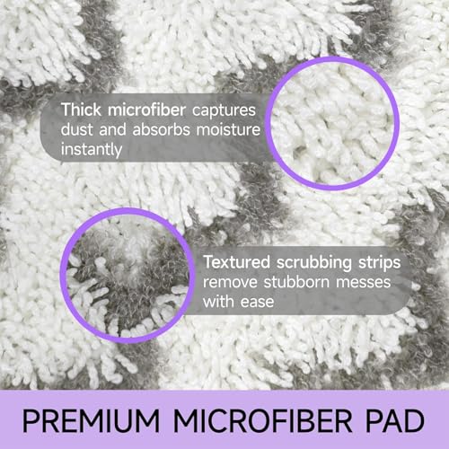 Steam Mop Replacement Pads for Shark S3500 Series S3501 S3601 S3550 S3801 S3901 SE450 S3601D S3901D S2901 S2902 Microfiber Steam Pocket Mop Pads Washable, 4 Pack - size: 4 Pack