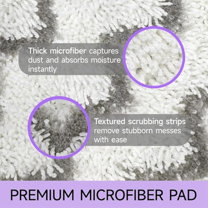 Steam Mop Replacement Pads for Shark S3500 Series S3501 S3601 S3550 S3801 S3901 SE450 S3601D S3901D S2901 S2902 Microfiber Steam Pocket Mop Pads Washable, 4 Pack - size: 4 Pack