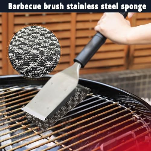 Steel Wool Scrubbers Dish Sponges Kitchen Scrubbing Pads Pot Scrubber for Kitchen Non Scratch, Soft and Fast Cleaning Scrubber (Black)