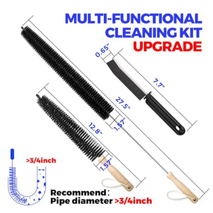 Holikme 3 Pack Dryer Vent Cleaner Kit Clothes Dryer Lint Brush Vent Trap Cleaner Home Essentials Crevice Gap Cleaning Tool Brush - size: Standard 3Pack
