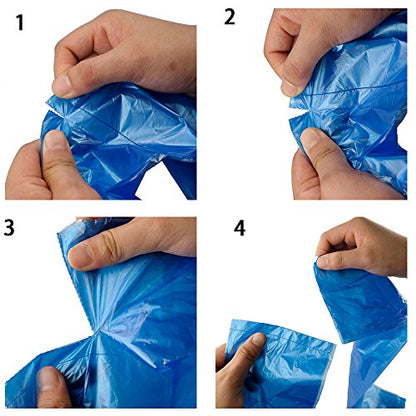 6 Gallon Trash Bags, 120 Counts, Blue - size: 1 Count (Pack of 120)