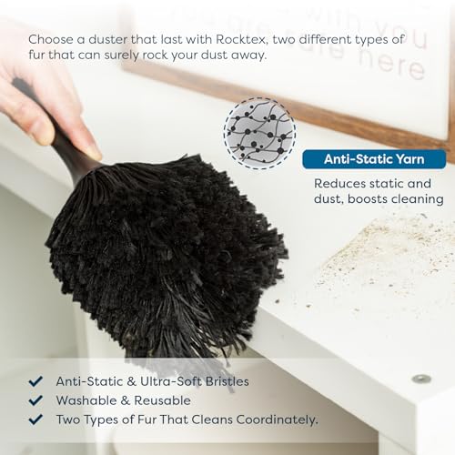 Anti-Static Dusting Brush – Safe for Electronics, Screens, Car Interior & Collectibles – Soft, Non-Scratch, Washable & Reusable