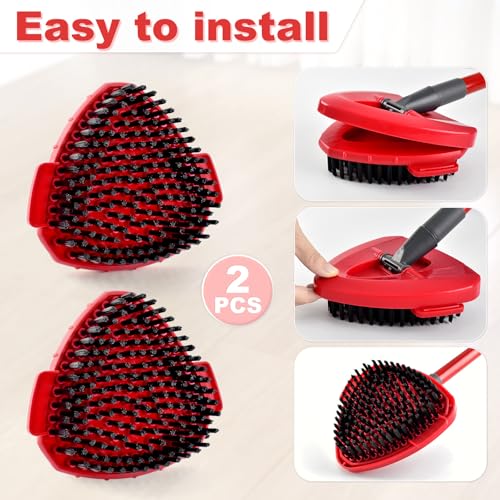 Scrubber Mop Head for Ocedar, Upgrade Scrub Brush for Ocedar, Spin Mop Scrub Brush Head for Oceda EasyWring 1-Tank, More Bristles Scrub Brush Attachment for Bathroom, Deck, Kitchen Floor Cleaning - size: Scrubber Mop Head-1Tank