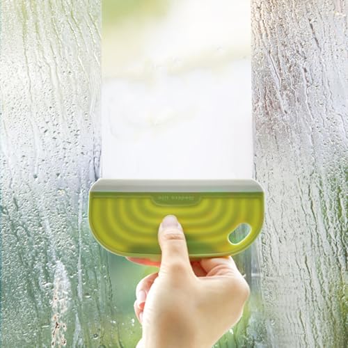 3 Pack Mini Silicone Squeegee Scraper for Sink, Window, Mirror & Shower Door, Non-Scratch, Green - color: Green