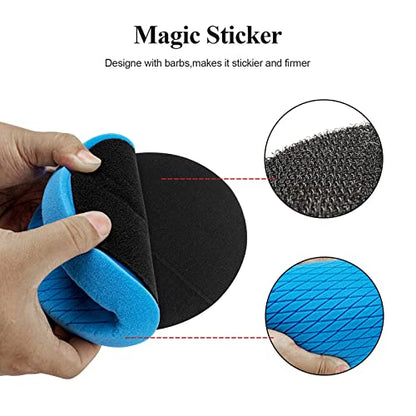 Autolock 5" Buffing Polishing Pads, 6Pcs 5.6inch 140mm Face for 5 Inch Backing Plate Compound Buffing Sponge and Woolen Pads Cutting Polishing Pad Kit for Car Buffer Polisher, Polishing and Waxing - size: 5.5 Inch