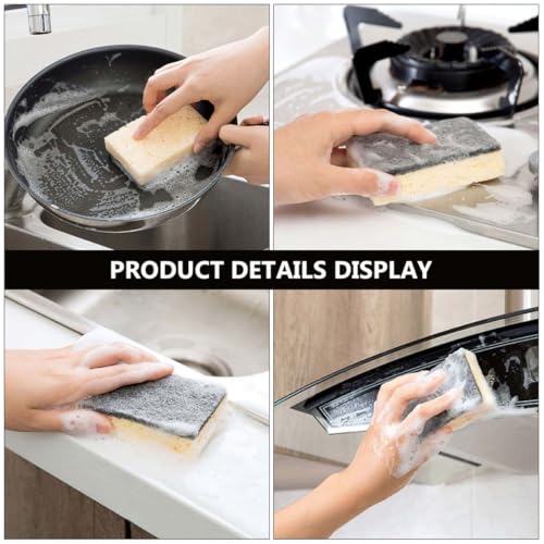 DOITOOL 12pcs Dual-Sided Kitchen Cleaning Sponges Set Non-Scratch Dish Washing Scrubber for Household Multi-Purpose Use