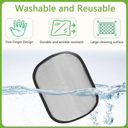 Electrostatic Pet Hair Remover Glove – Reusable Lint Roller Alternative for Furniture, Carpet & Clothes – Washable Dog & Cat Hair Brush with Strong Grip – No Sticky Refills Needed(1PCS)
