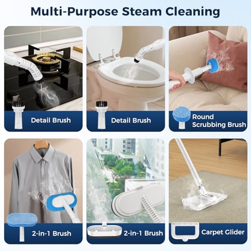 Steam Mop All-in-one for Floor Cleaning, MultiPurpose Steam Cleaner for Home with LED display screen