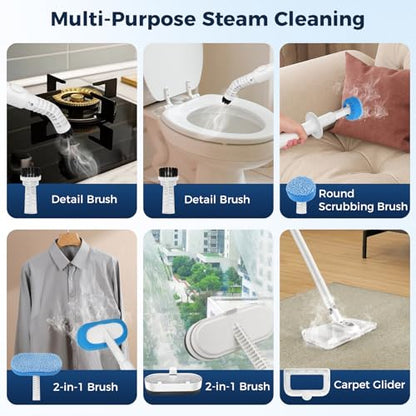 Steam Mop All-in-one for Floor Cleaning, MultiPurpose Steam Cleaner for Home with LED display screen