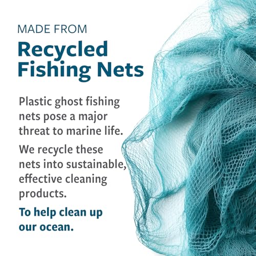 Full Circle Clean Ocean Mini Dustpan and Brush Set, Compact Broom for Cleaning Home, Office Desktop, Kitchen, and Car, Sustainably Made 100% from Recycled Ghost Fishing Nets