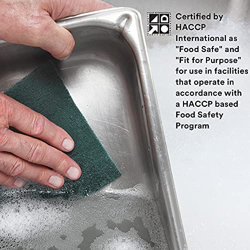 3M Scouring Pad 96-20, 20 Pads, 6” x 9”, General Purpose Cleaning, Food Safe, Non-Rusting - size: 6" x 9"