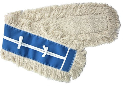 48" Industrial Strength Washable Cotton Dust Mop Refill Replacement Head for Home & Commercial Use for 48 Inch Frame Cleans Hardwood Laminate Concrete or Other Floor Systems - size: 48 Inch (Pack of 1)