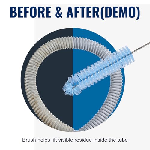 CPAP Cleaning Kit with Collapsible Wash Basin (2.4 Gal / 9 L), Long Hose Brush & Mask Brush, Drying Hook, Mesh Storage Bag; Fits 22 mm Standard & 15 mm Slim Tubes (Basic) - color: Basic
