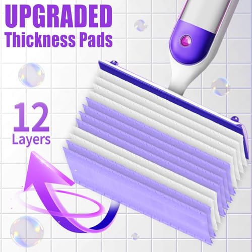 60 Count Disposable Pads for Swiffer Power Mop,Replacement for Swiffer Mopping Pads Refills Compatible with Swiffer Power Mop Pads,Multi-Surface Safe on All Finished Floors Cleaning - size: 60PC