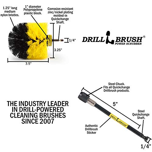 Cleaning Supplies - Bathroom Accessories - Shower Cleaner Brush - Bath Mat Hair Lifter - Shower Curtain Scrubber - Cleaning Scrub Brush - Tile Grout Cleaner - Bathtub Brush - Home Tile Cleaning Brush - color: Yellow