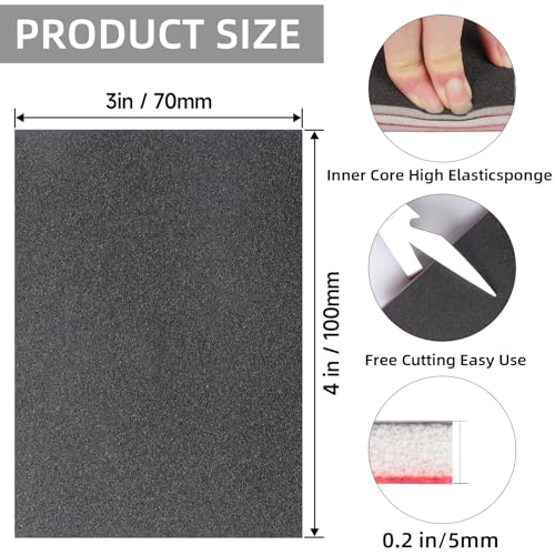 24 Pcs 3 x 4 Inch Sanding Sponge Set, 600 Grit Abrasive Sanding Pads Soft Foam Hand Sander Block Wet Dry Sandpaper for Wood Metal Drywall Furniture Paint Polishing - size: 24pcs 600 Grit, style: Aluminum