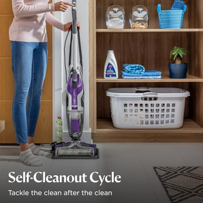 BISSELL Crosswave Pet Pro All in One Wet Dry Vacuum Cleaner and Mop for Hard Floors and Area Rugs, Purple, 2306A - style: CrossWave Pet Pro
