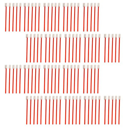 Evaclean Swilly Original Disposable Crevice Brushes - 100 Pack - Versatile Cleaning Tool for Tight Spaces, Window Tracks, Keyboards, Car Vents, and Household Use (Red) - color: Red