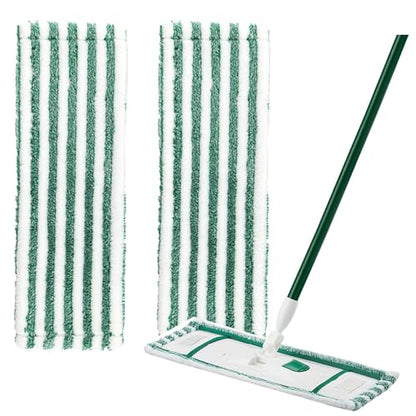 Libman Wet & Dry Microfiber Mop Refills - 2 Pack Reusable Washable Microfiber Cloth Mop Head Pads for Wet and Dry Use