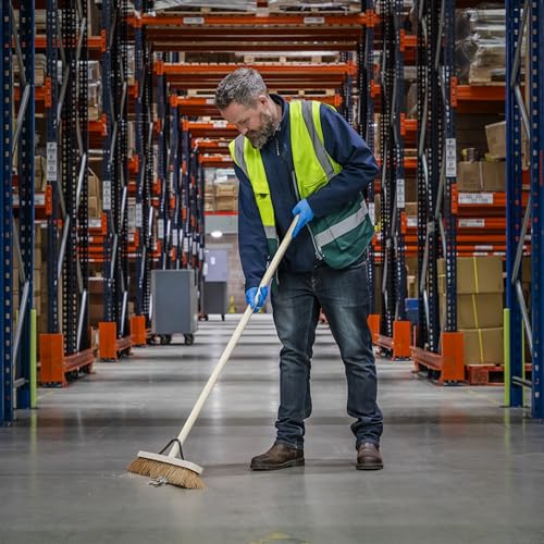 Sealey BM24S Soft Bristle Broom, 600mm - size: 600mm