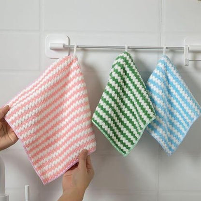 Generic 20 Pack Kitchen Dish Cloths, 2024 New Ultra Soft and Absorbent Dish Towels, Reusable Fast Drying Microfiber Cleaning Cloth, 8.6 x 8.6 inches, Multicolor, Small