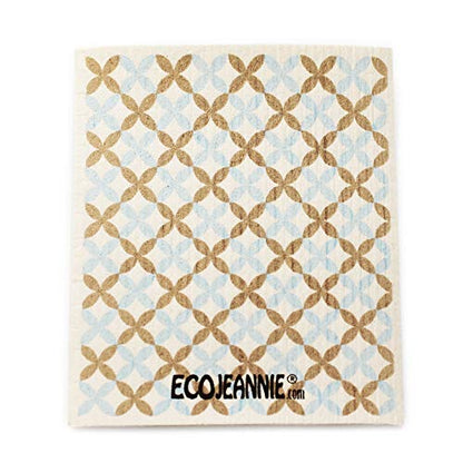 Wholesale EcoJeannie Eco-Friendly German Cleaning Cloth 100% Biodegradable Cellulose Sponge Cloths, Kitchen Cloths, GMO-Free, Reusable - Made in Germany Packaged in P.R.C. (12 Pack)
