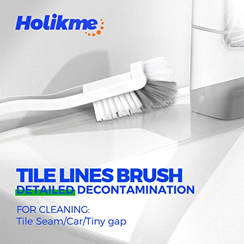 Holikme 7 Pack Scrub Brush Set & 6 Pack Bamboo Dish Brush Set