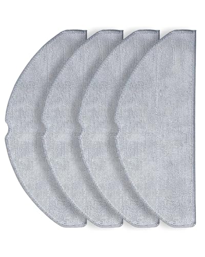 4-Pack Microfiber Mop Cloths for Roborock Q7 M5 / Q7 M5+ / Q7 L5 / Q7 L5+ Robot Vacuum Cleaner – Reusable Washing Mopping Cloths Pad Mop Pad Replacement Accessories for Efficient Floor Cleaning - color: Q7 M5 Mop 4