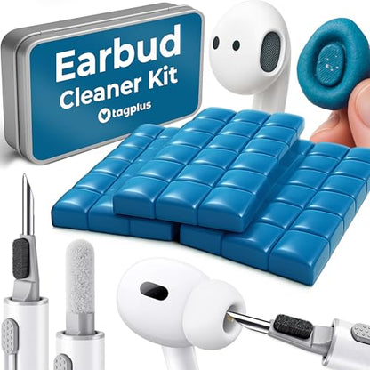 Earbud Cleaner Kit with Cleaning Clay Set - color: Light Blue