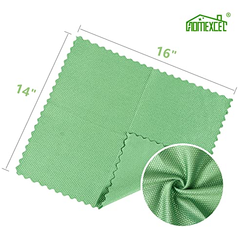 HOMEXCEL Microfiber Glass Cleaning Cloths-6PK, 16"x14" Lint Free Window Cleaning Cloth, Glasses, Mirrors, Screens, Stainless Steel, Premium Magic Cleaning Cloth for Glass and Window Cleaner - color: Multicolor
