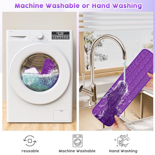 3 Pack Reusable Mop Pads for Swiffer PowerMop, Super Absorption, Multi-Surface Hardwood Floor Cleaning, Machine Washable Up to 100 Times, Durable, Suitable for All Finished Floors - size: 3 PACK