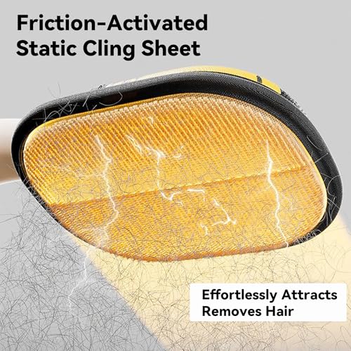 Pet Hair Remover Gloves for Cats & Dogs, 2025 Newly Upgraded Electrostatic Pet Hair Removal Glove, Reusable Premium Mitt for Clothing,Couch, Furniture, Carpet, Car Seat, Curtain