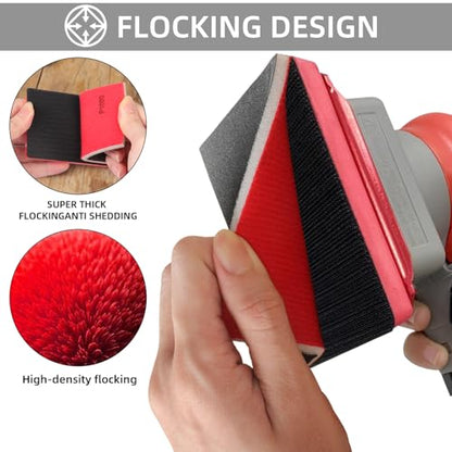 24 Pcs 3 x 4 Inch Sanding Sponge Set, 2000 Grit Abrasive Sanding Pads Soft Foam Hand Sander Block Wet Dry Sandpaper for Wood Metal Drywall Furniture Paint Polishing - size: 24pcs 2000 Grit, style: Aluminum