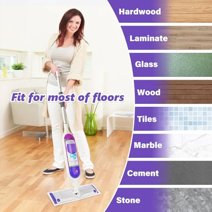 Mop Pad Refills for Swiffer PowerMop: 20 Pcs Disposable Pads | Wet Dry Use, 10-Layer Design, for 13" - 15" spray mops, Tile Hardwood Multi-Surface Floor Cleaning - size: 20 Pcs Mop Pads