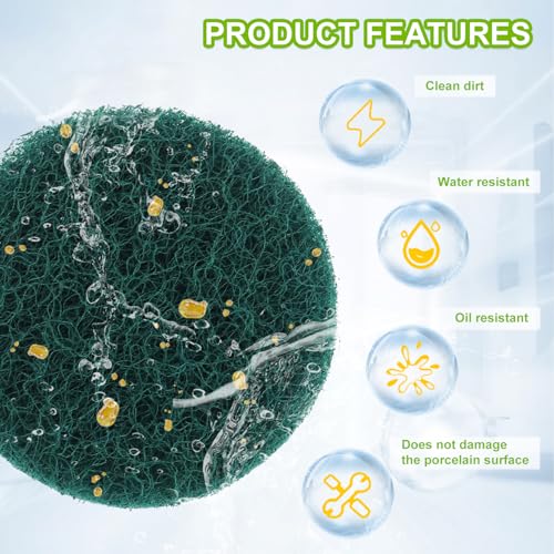 16pcs Kitchen Pads Power Scrubber Pads Set Electric Scrubber Replacement Scouring Pads fit for Dremel Versa Scouring Pads,Green - size: Green