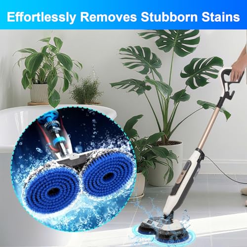 2 Pcs Upgraded Mop Pad Brush Replacement for Bissell Spinwave Steam Mop 20393, 20399, 23159, 23157, 3897A, 2124, 3712, 2039A, 2315 Professional Cleaning and Polishing Deep Cleaning Hard Floors (Blue) - size: 2 Pcs Brushes